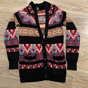 Aztec Print Cardigan